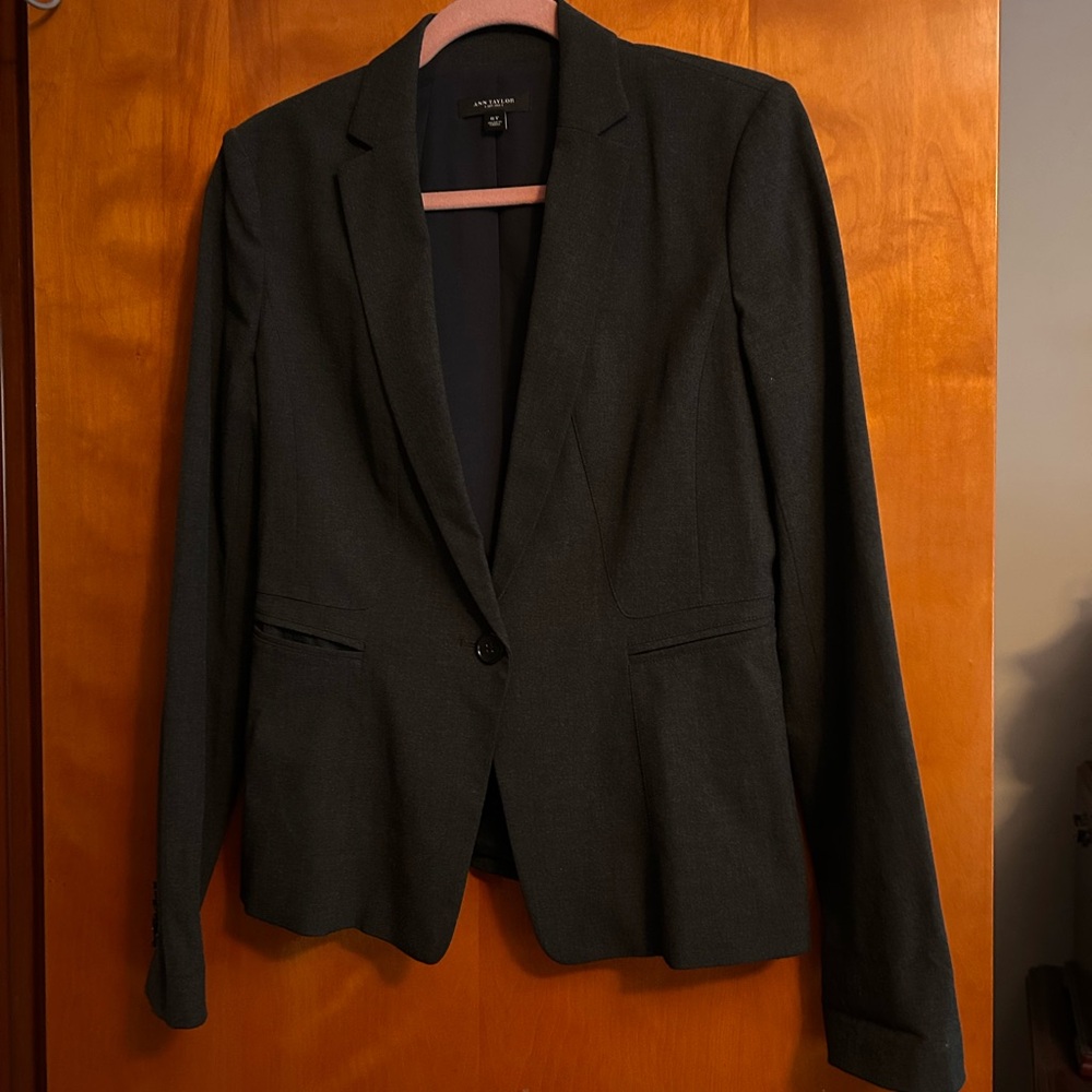 Ann Taylor Dark Gray Women's Blazer